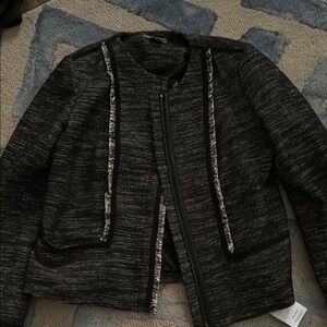 Vince Black Blazer Structured Minimalist Design